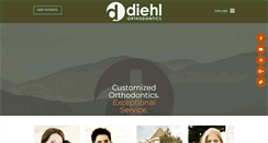 Desktop Screenshot of diehlorthodontics.com